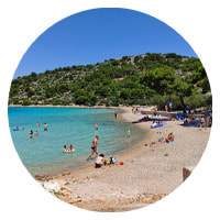 Beaches on island Murter